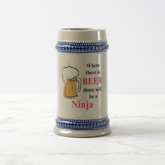 Chope À Bière Là où il y a bière - Ninja (Centre)