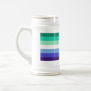 Chope À Bière La palette de drapeau des hommes gays trans-inclus