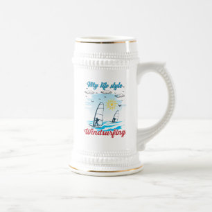 Chope À Bière La planche à voile est mon style de vie