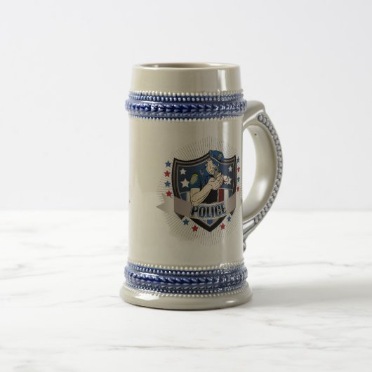 Chope À Bière La police Crest (Devant droit)