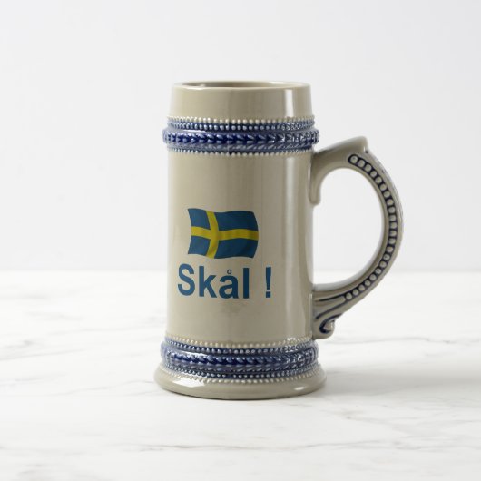 Chope À Bière La Suède Skal ! (Droite)