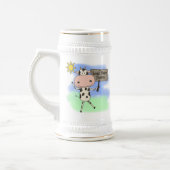 Chope À Bière La vache a lu plus de livres (Gauche)