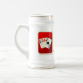 Chope À Bière Lady Luck Poker Stein (Gauche)