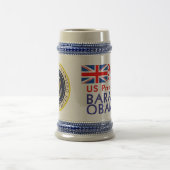 Chope À Bière L'ANGLETERRE célèbre le Président Obama Souvenir (Centre)