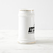 Chope À Bière L'attitude est forte que des faits (Centre)