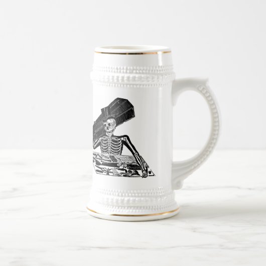 Chope À Bière "Le Calavera des personnes" circa 1800's Mexique (Droite)