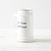 Chope À Bière Le clan de MacGregor Badge (éditez svp le nom) (Devant gauche)