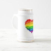 Le cœur arc-en-ciel de SlipperyJoe griffonné tourb