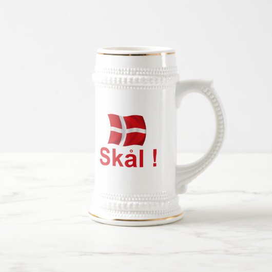 Chope À Bière Le Danemark Skal ! (Droite)