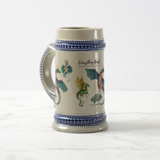 Chope À Bière Le dragon est un légendaire reptile (Devant gauche)