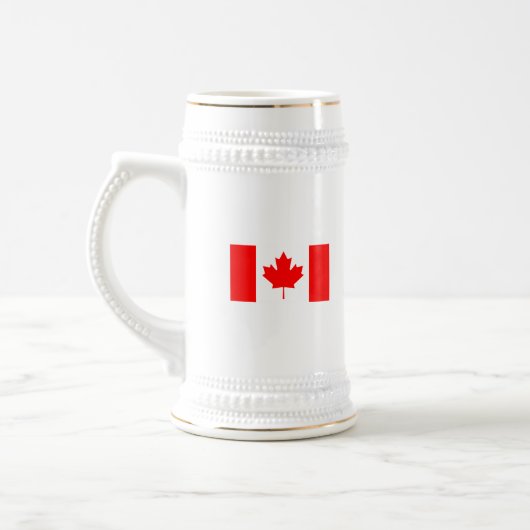 Chope À Bière Le drapeau canadien - souvenir du Canada (Gauche)