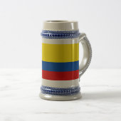 Chope À Bière Le drapeau de la Colombie (Devant droit)