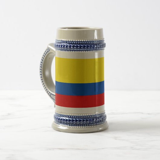 Chope À Bière Le drapeau de la Colombie (Devant gauche)
