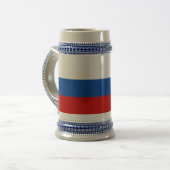 Chope À Bière Le drapeau de la Russie (Devant gauche)