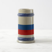 Chope À Bière Le drapeau de la Russie (Centre)