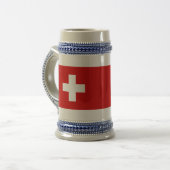 Chope À Bière Le drapeau de la Suisse (Devant gauche)