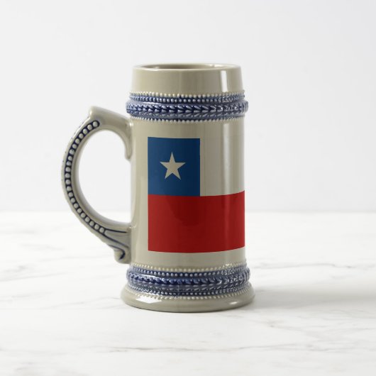 Chope À Bière Le drapeau du Chili (Gauche)