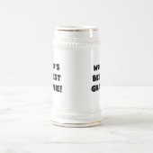 Chope À Bière Le Meilleur-est cadeaux noirs ou blancs de Grammie (Centre)