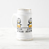 Chope À Bière Le pingouin drôle a mangé mon graphique de cerveau (Devant gauche)