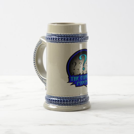 Chope À Bière Le Podcast Stein de Curioso ! (Devant gauche)