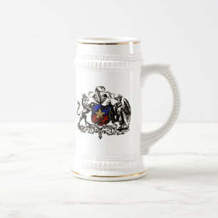 Chope À Bière Le rétro escudo font les cadeaux chiliens grunges