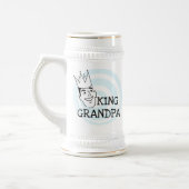 Chope À Bière Le Roi Grandpa T-shirts et cadeaux (Gauche)