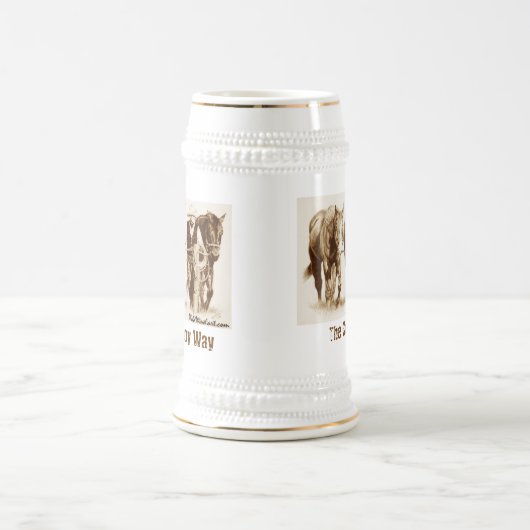 Chope À Bière Le stein de manière de cowboy (Centre)