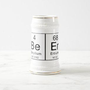 Chope À Bière Le Tableau périodique orthographie la bière !