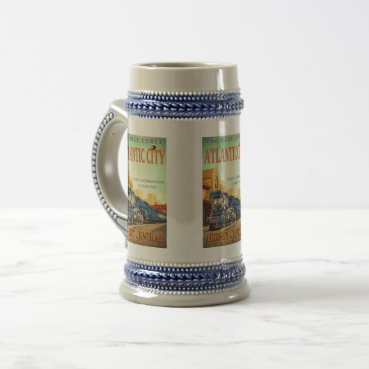 Chope À Bière Le train Blue Comet   (Devant gauche)