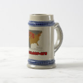 Chope À Bière Le ventre de bière de la bière Stein de l'Amérique (Devant droit)