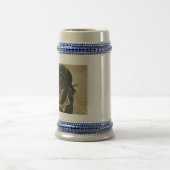 Chope À Bière LeBron la Dachshund Beer Stein (Centre)