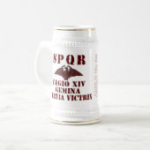 Chope À Bière Légion romaine victorieuse Stein de "Mars de Nero (Devant gauche)