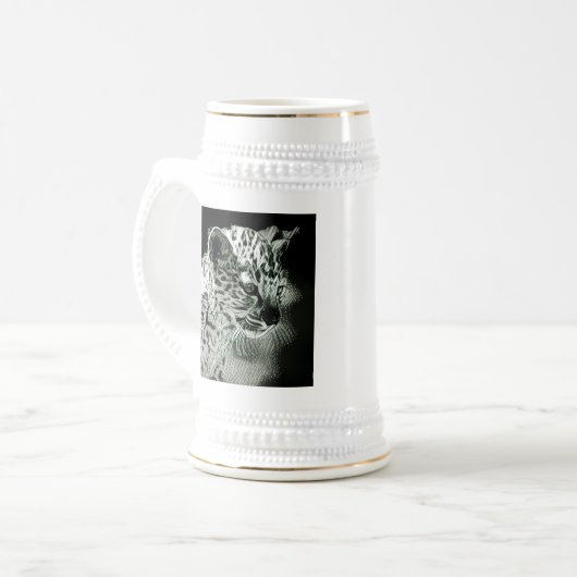 Chope À Bière Léopard Arabe CUB Stein (Devant gauche)