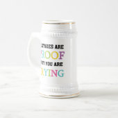 Chope À Bière Les erreurs sont preuve que vous essayez (Devant gauche)