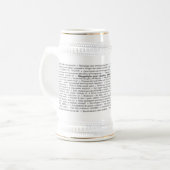 Chope À Bière Les travailleurs du monde, unissent ! Stein (Devant gauche)