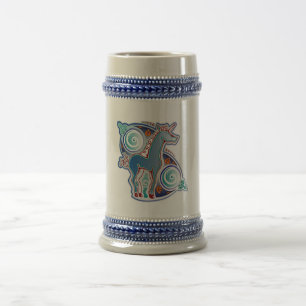 Chope À Bière Licorne celtique