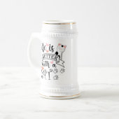 Chope À Bière Life is Better With a Cat quote slogan (Devant gauche)