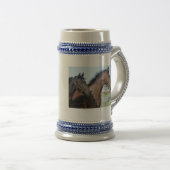 Chope À Bière Ligne de fin de course de cheval (Devant droit)