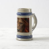 Chope À Bière Lion majestée (Devant droit)