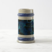 Chope À Bière Liquide psychédélique bleu foncé (Centre)