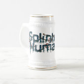 Chope À Bière Logo brisé Stein d'humanité (Devant gauche)
