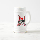 Chope À Bière Logo canadien de hockey (Devant droit)