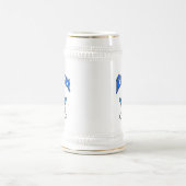 Chope À Bière Logo de Blue Rocket Chemise (Centre)