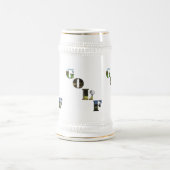 Chope À Bière Logo De Golf Et Bal De Golf, (Centre)