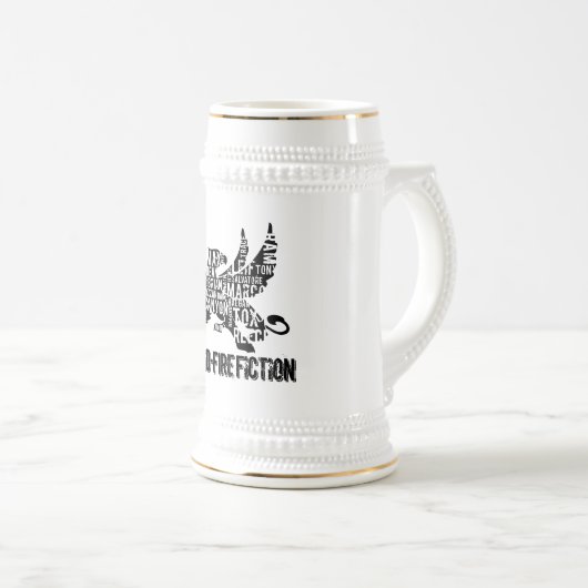 Chope À Bière Logo du RFF Griffin Stein BLK (Devant droit)