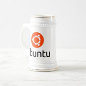 Chope À Bière Logo d'Ubuntu Linux (Devant gauche)