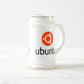 Chope À Bière Logo d'Ubuntu Linux (Devant droit)