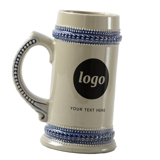 Chope À Bière Logo simple et commerce de texte