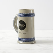 Chope À Bière Logo simple et commerce de texte (Devant gauche)