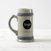 Chope À Bière Logo simple et commerce de texte (Gauche)